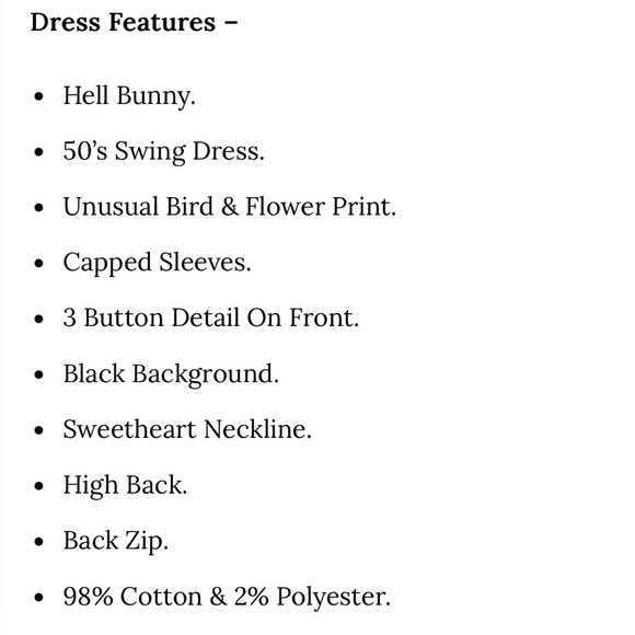 Hell Bunny Moonlight retro, vintage 50’s era dress. Rockabilly sz 2X. - Picture 15 of 15